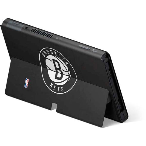 NBA Brooklyn Nets Distressed Nintendo Switch OLED (2021) Skin